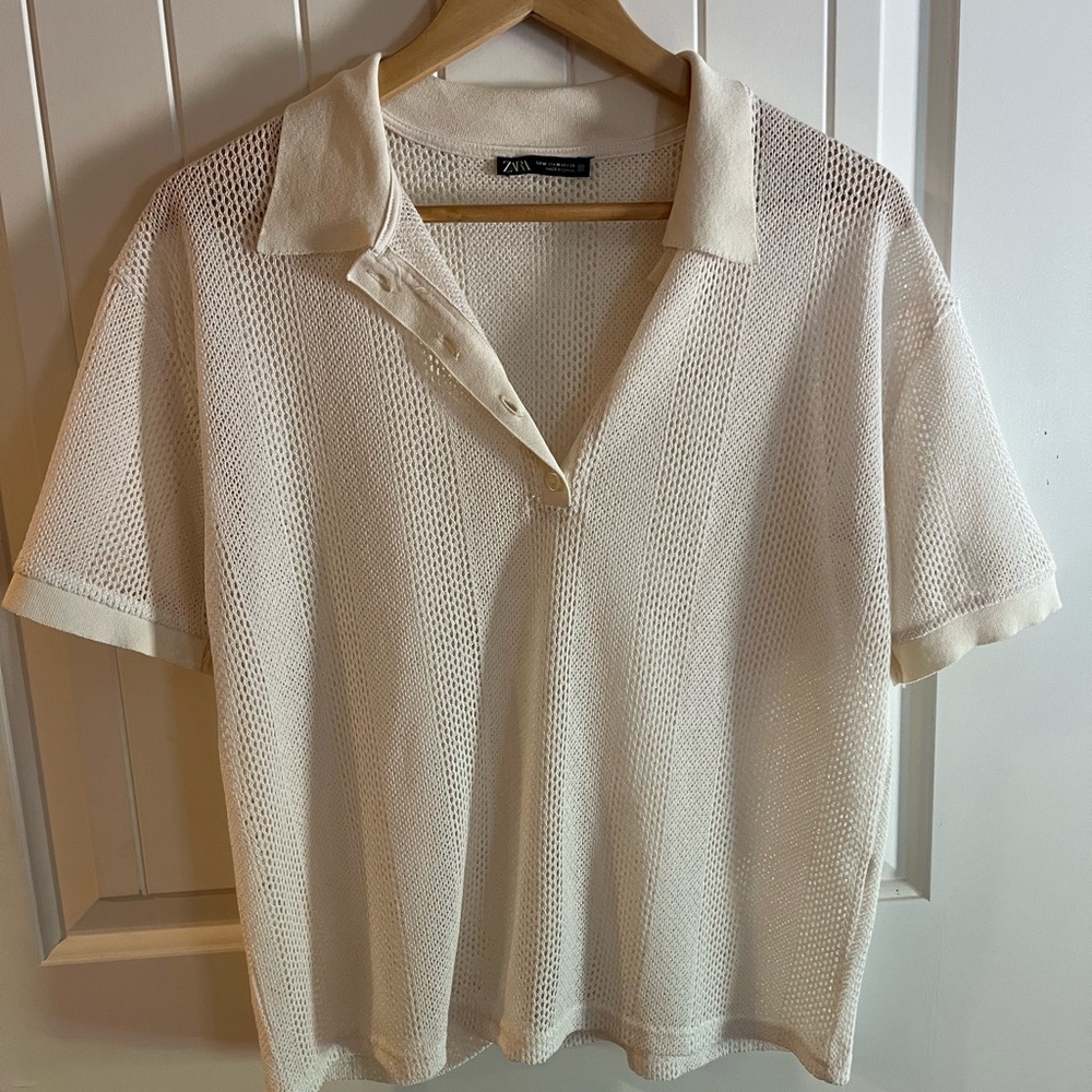 Zara Cream Polo